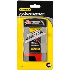 Stanley 8-11-800 CARBIDE® 50'li Rötuş Maket Bıçağı Yedeği