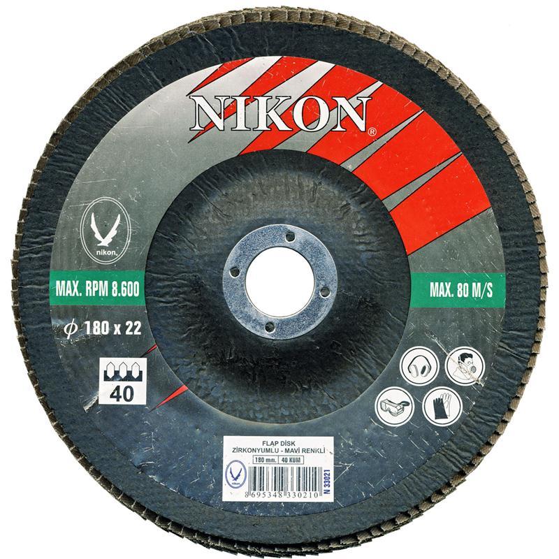 Nikon N33023 180x60mm Flap Disk Zirkonyum Aşındırıcı