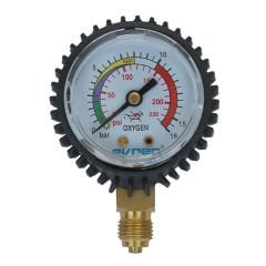 Evren 105 0-16 Bar G1/4'' Oksijen-Azot Çıkış Basınç Göstergesi