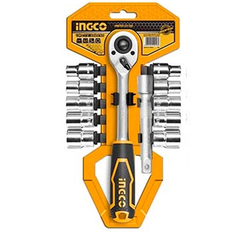 Ingco HKTS12122 12 Parça 1/2'' Endüstriyel Lokma Seti
