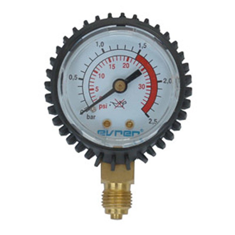 Evren 107 0-2,5 Bar G1/4'' Asetilen-Propan Çıkış Basınç Göstergesi