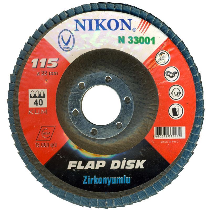 Nikon N33007 115mm 100 Kum Zirkonyumlu Flap Disk