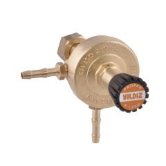 Yıldız 5122 Manometresiz-Çift Çıkışlı W 21.80 x 1/14'' Sol Propan Basınç Düşürücü
