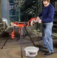 Ridgid 36273 TRISTAND 460-6 Taşınabilir 3 Ayaklı Zincirli Boru Mengene 1/8''-6''