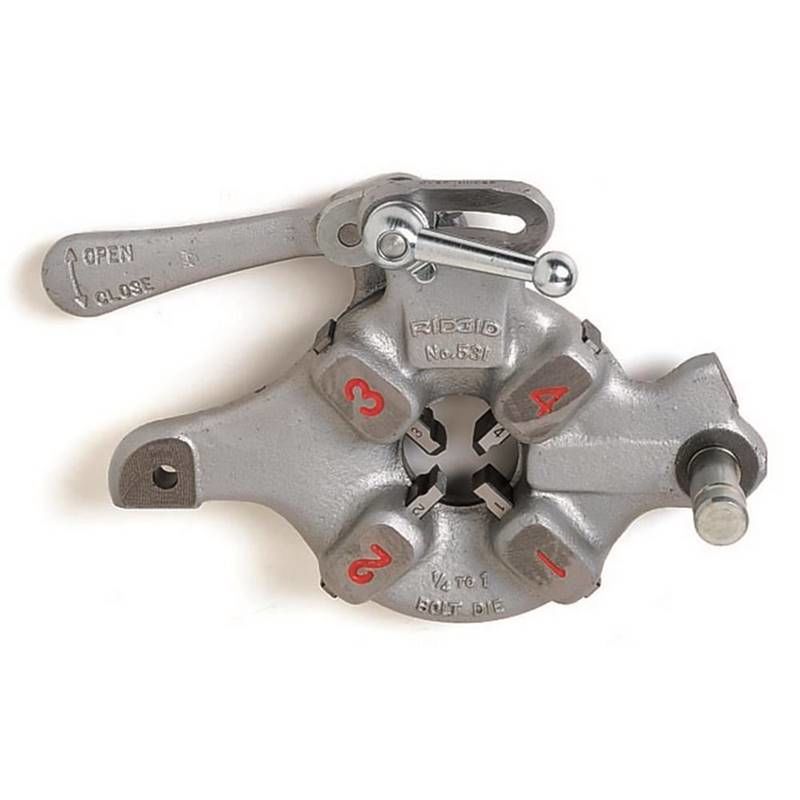 Ridgid 97045 Model 531 Pafta Kafası Hızlı Açılır M6-26 Sağ/Sol 1/4''-1''