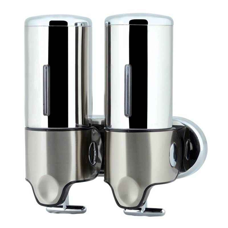 Genesit GS500S Manuel İkili Alttan Çekmeli Sıvı Sabunluk Satin