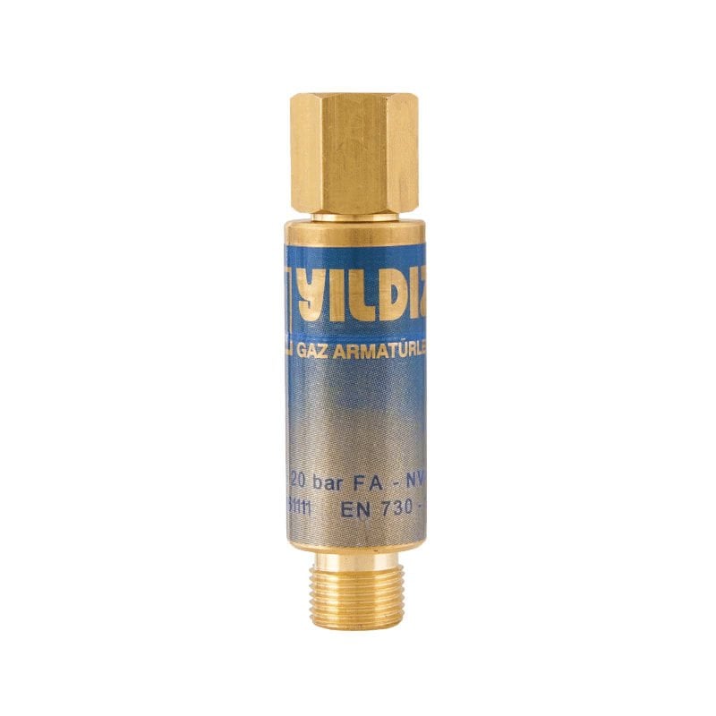 Yıldız 1030 G3/8'' Basınç Düşürücü Alev Emniyet Valfi Oksijen