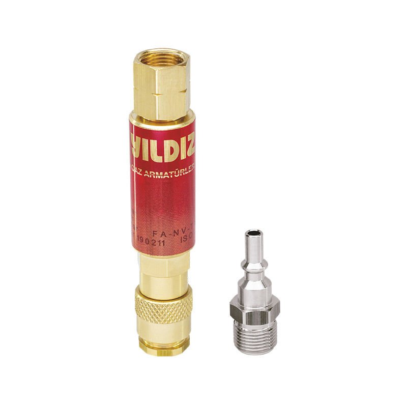 Yıldız 1130-Q G3/8'' Sol Basınç Düşürücü Alev Emniyet Valfi Yanıcıgaz