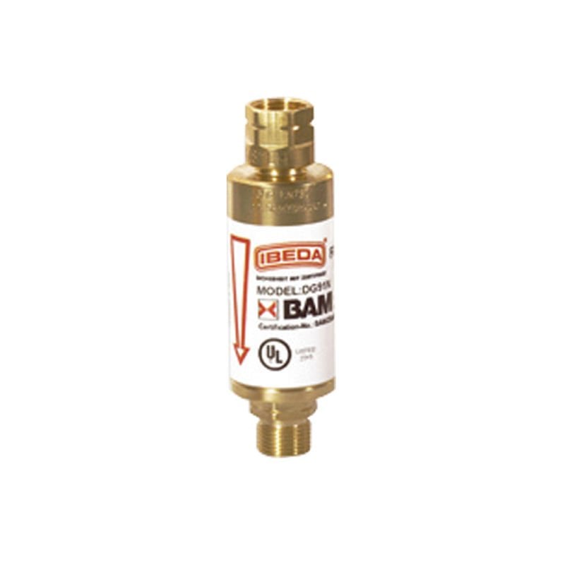 IBEDA IB0367 G3/8''Sol Basınç Düşürücü Alev Emniyet Valfi Asetilen Propan Doğalgaz