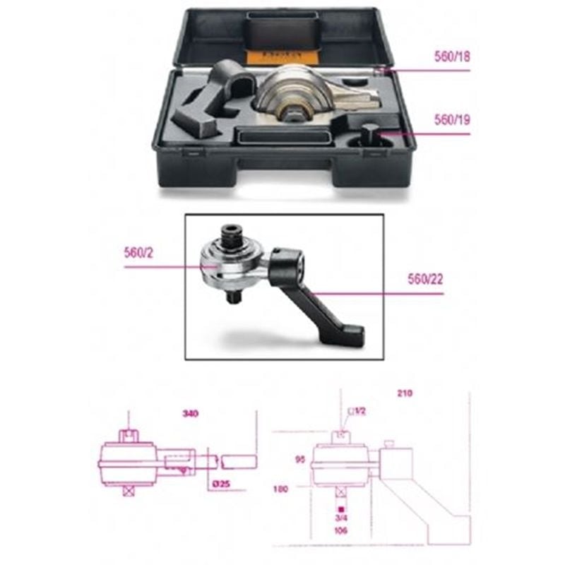 Beta 005600020 560/C2 2 Parça Tork Arttırıcı Takımı