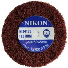 Nikon N34175 60x30x6mm 120 Kum Non Woven Saplı Mop Zımpara