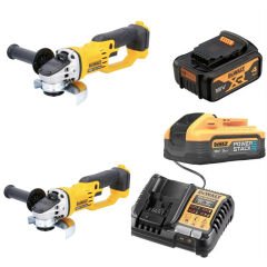 Dewalt DCG412NT-XJ İki Adet Avuç Taşlama 4Ah-5Ah Powerstack Akü ile Şarj Cihazı Seti